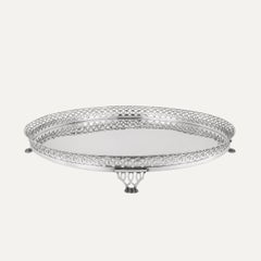 19th Century Portuguese Silver Salver by João Ramos Ortiz, 833‰