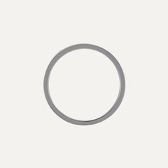 Cartier Love Classic 18kt White Gold Band Ring Size 53