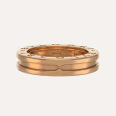 Bvlgari B.zero1 18kt Rose Gold Band Ring, Contemporary Italian Design