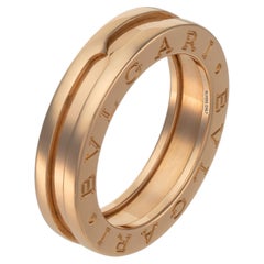 Bvlgari B.zero1 18kt Rose Gold Band Ring, Contemporary Italian Design