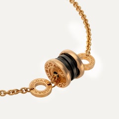 Bvlgari B.zero1 Black Ceramic 18 kt Rose Gold Bracelet