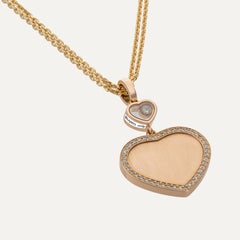 Collana con ciondolo Chopard in oro con diamanti “Happy Hearts” edizione limitata 007