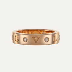 Bulgari B.zero1 0.20 ct Diamond Rose Gold Band Ring
