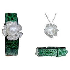 【Vine Symphony】Convertible Luxury Crocodile Aurora South Sea Pearl Gala Jewelry