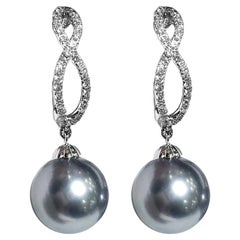 【Lustre Arc】Infinity AAAA Tahitian Pearl Gala Earrings