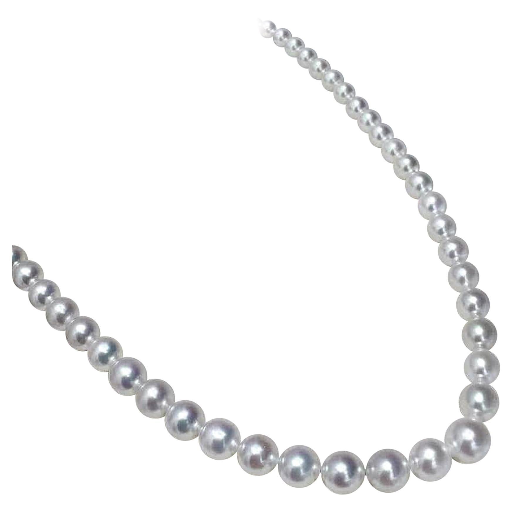Heart-Line Aurora Akoya Pearl Graduated Necklace