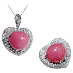 【Conchéa】Convertible Sweetheart Conch Pearl Ring & Pendant — 3.56ct