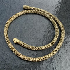 John Hardy Halskette aus 18-karätigem Gelbgold mit Weizenkette, 5 mm, 16", geflochten, 47,3 g