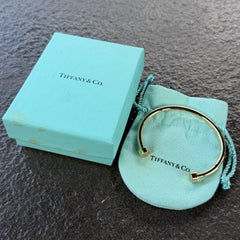 Tiffany & Co. Circle Edge Return To Tiffany Cuff Bracelet 18k Yellow Gold 31.5g