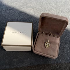David Yurman Mens St. Michael Diamond Amulet Pendant 10g 4700 retail Box