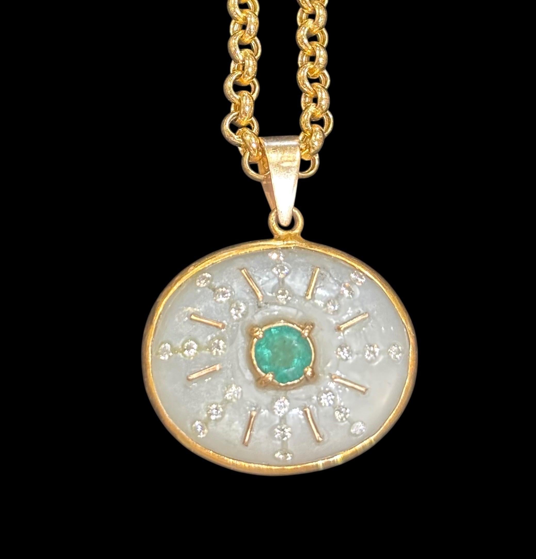 Ciondolo SOL

Turchese, Citrino, Diamanti Champagne, Oro 14k

La linea S.L.A. è stata sviluppata intorno all'idea di onorare se stessi e di vivere una vita che ti illumini. Il sole è un potente simbolo di vita e di luce e questi pezzi sono stati