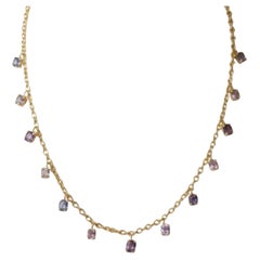 Collar de Espinela con Oro de 14k