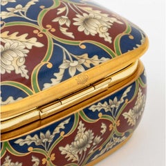 Christian Dior Porzellan-Schmuckkästchen, Spieluhr (Herbstblätter)