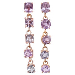 Spinel Earrings with 14k Gold, One-of-a-Kind Drop Earrings