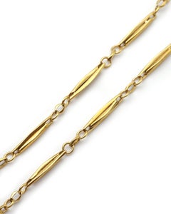 Victorian necklace watch chain in 18 karat gold