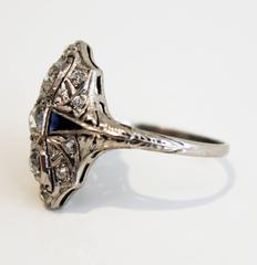 Art Deco Diamond Platinum Ring