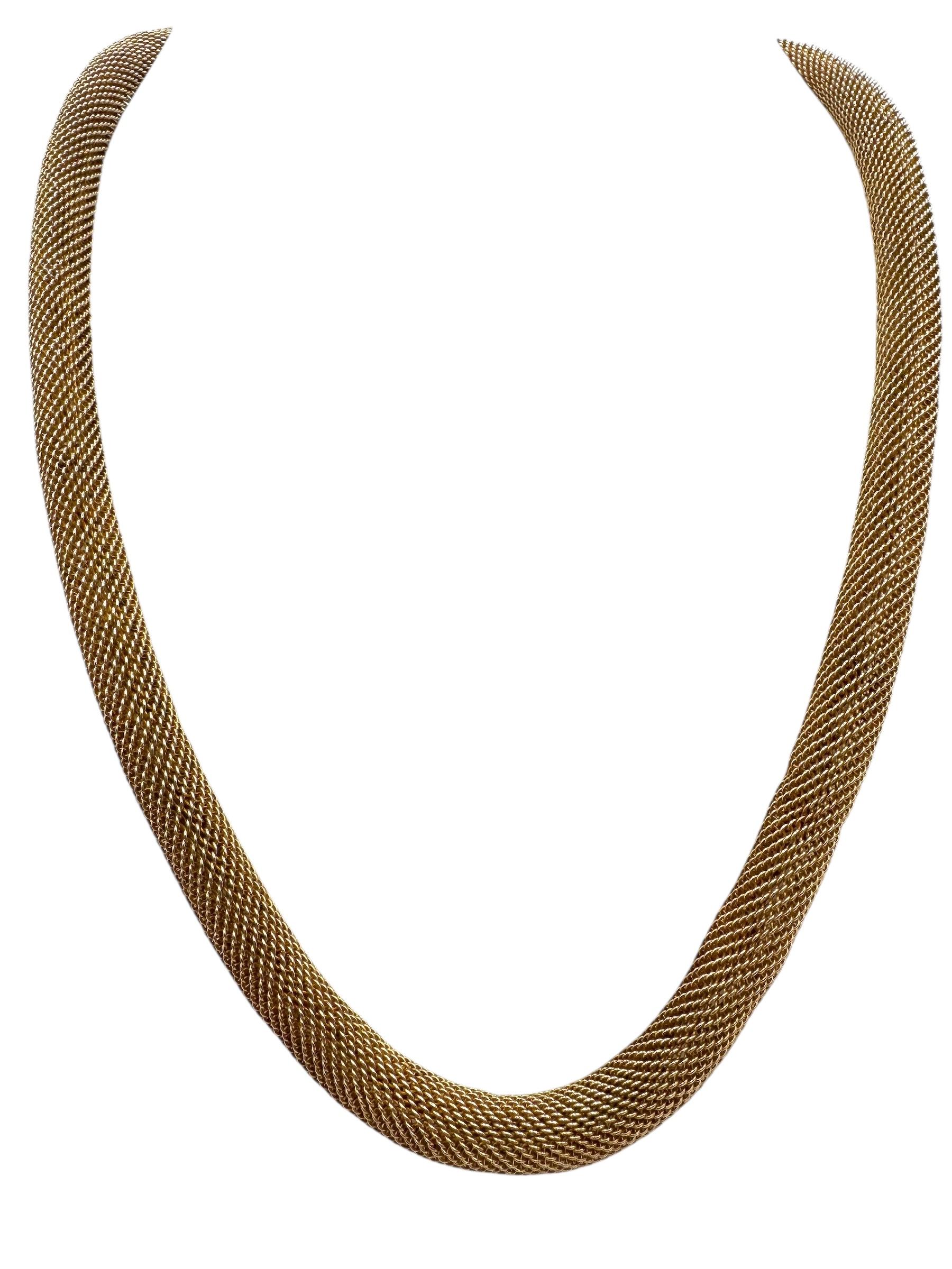 Collana vittoriana a rete in oro giallo 14K in vendita 6