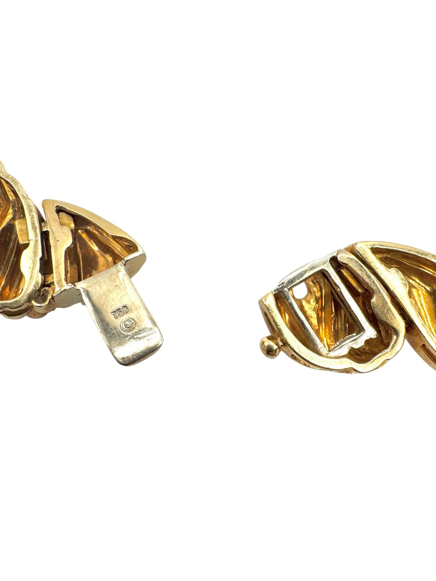da uomo o donna Collana con collare di diamanti in oro giallo 18K in vendita