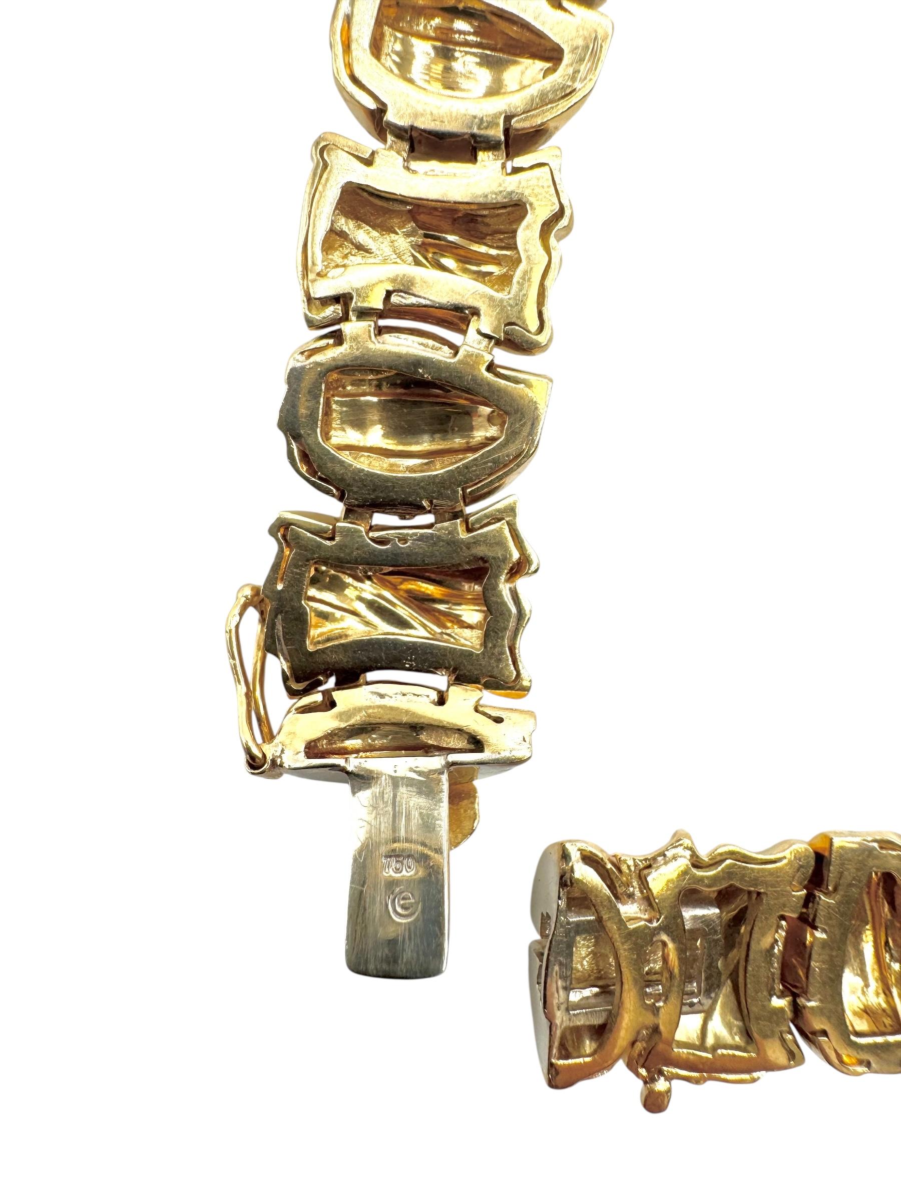 Collana con collare di diamanti in oro giallo 18K in vendita 1