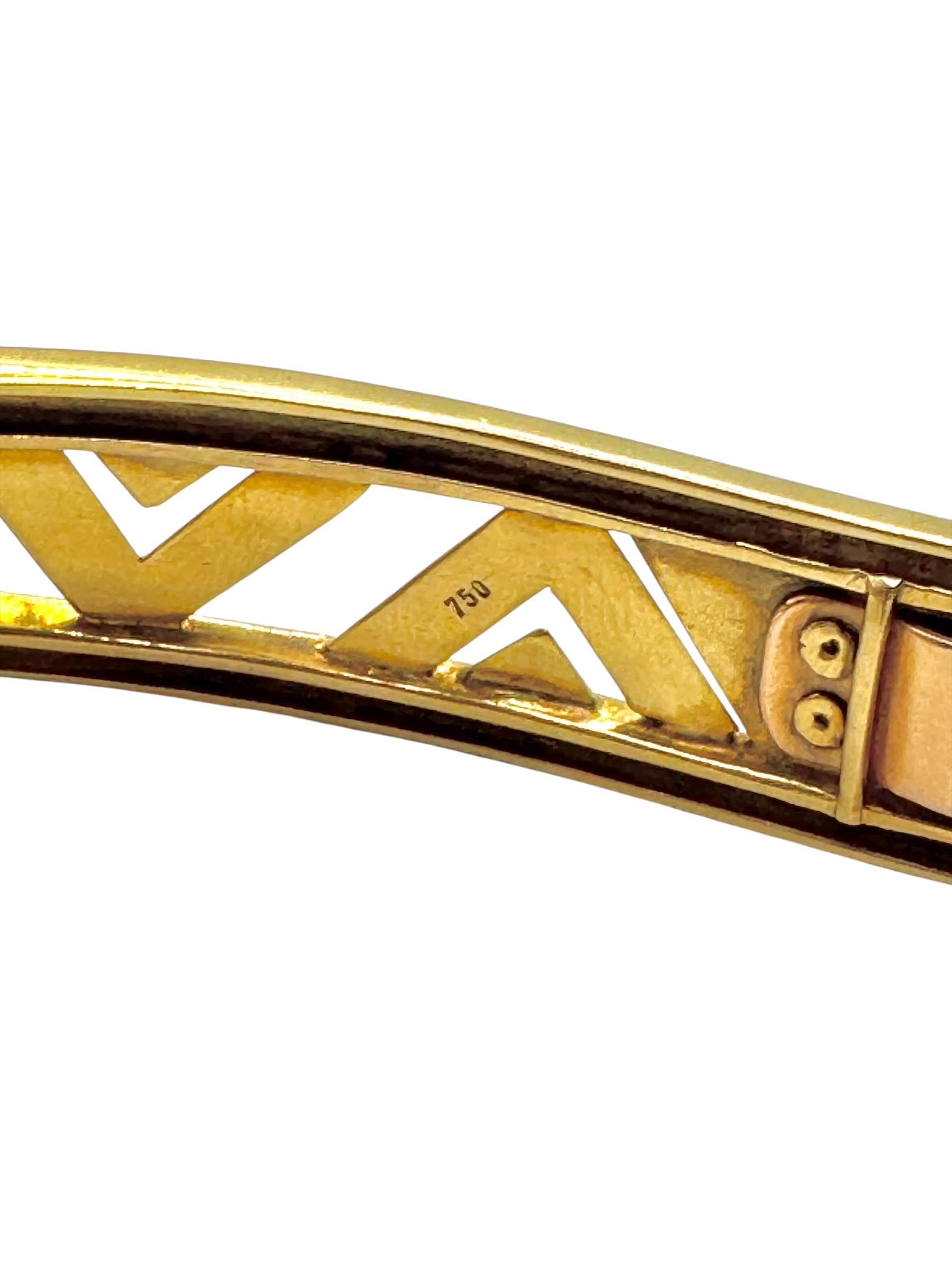 Collana girocollo con diamanti in oro 18K in vendita 5