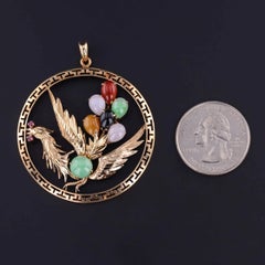Vintage Rooster Pendant of 14k Gold