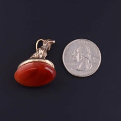 Victorian Spaniel Dog Fob Pendant