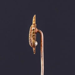 Viktorianische Drachen-Krawattennadel aus 14-karätigem Gold