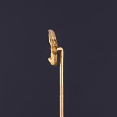 Antike Anstecknadel in Form einer Möwe aus 18-karätigem Gold