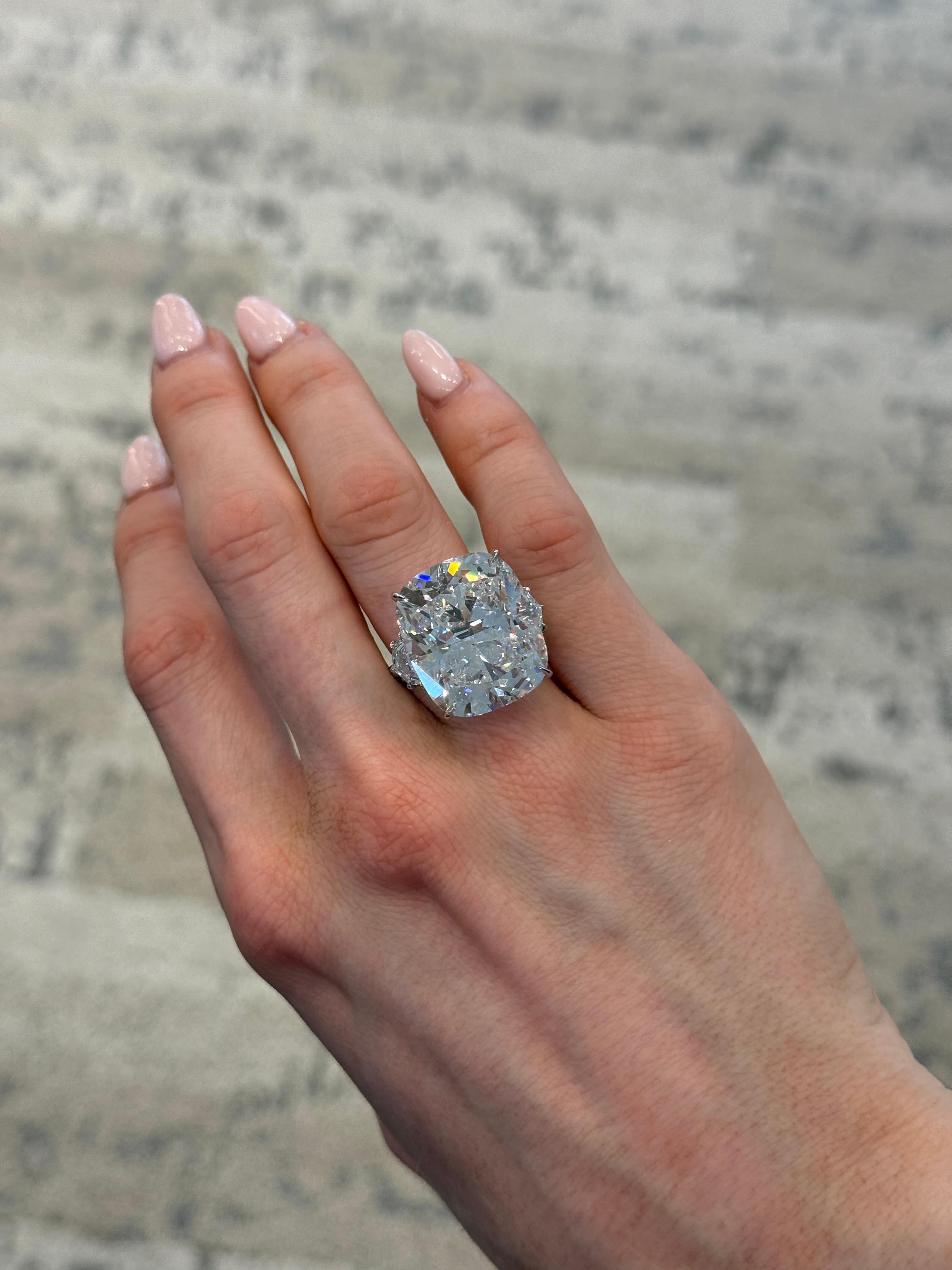 Anello di fidanzamento con diamante taglio Brilliante 30,69ct GIA CERTIFICATO In condizioni Nuovo in vendita a Victoria,, AU