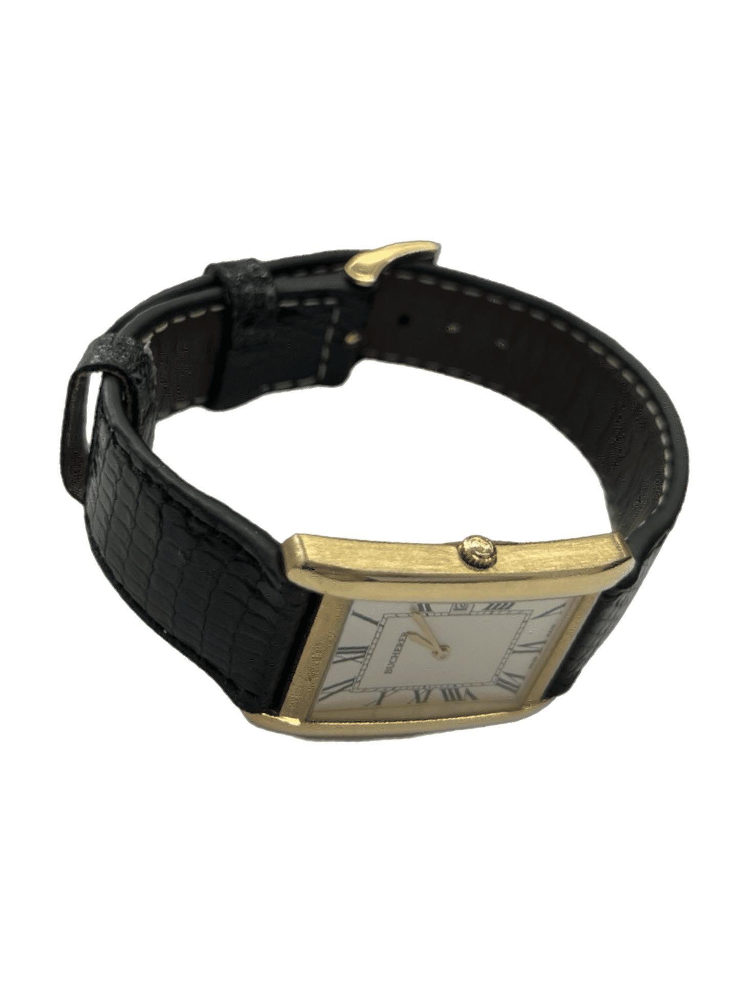 Tank en or jaune de Bucherer Unisexe en vente