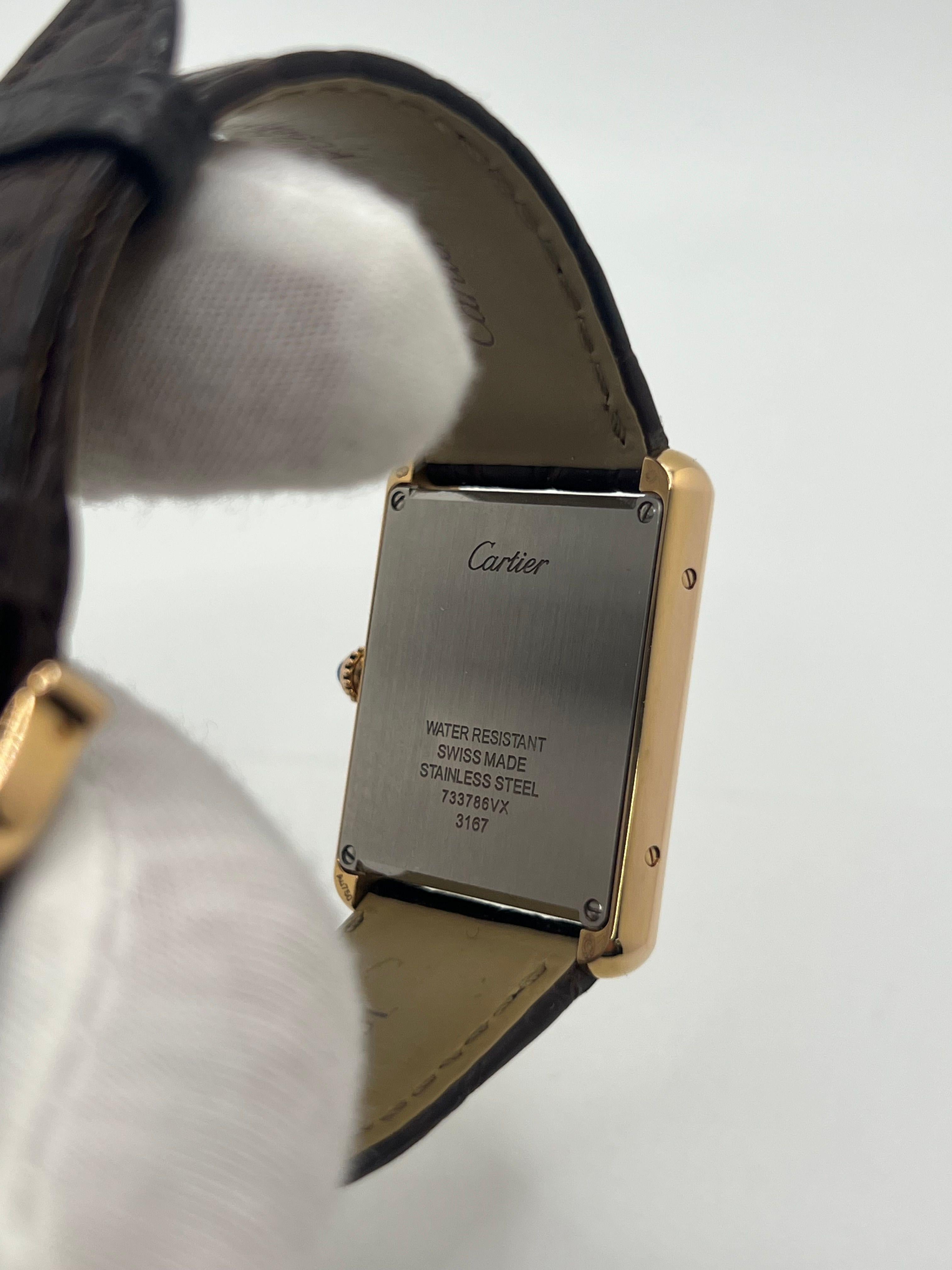 Cartier Tank Solo Yellow Gold 18K For Sale 2