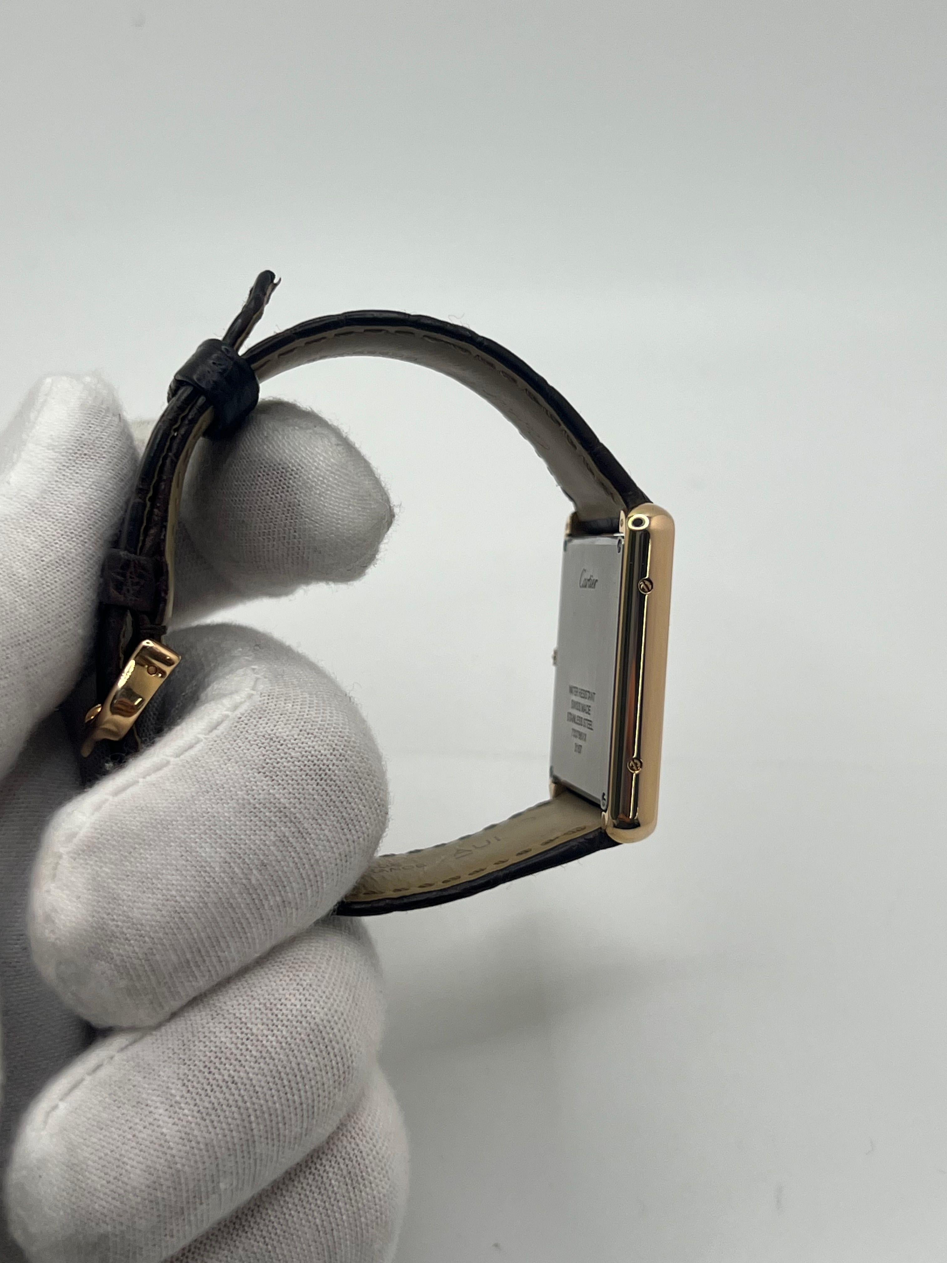 Cartier Tank Solo Yellow Gold 18K For Sale 3