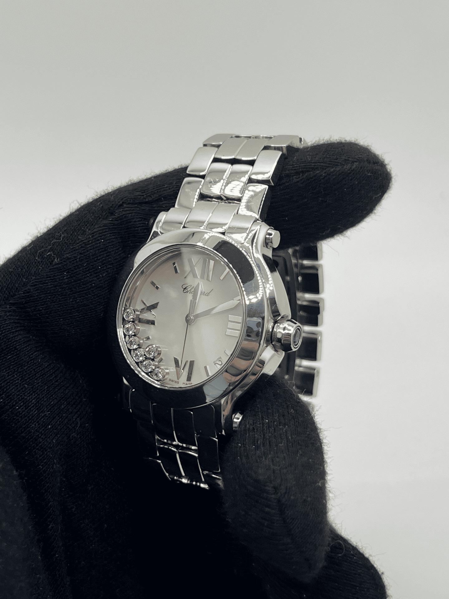 Chopard Happy Sport Steel and Diamonds For Sale 5
