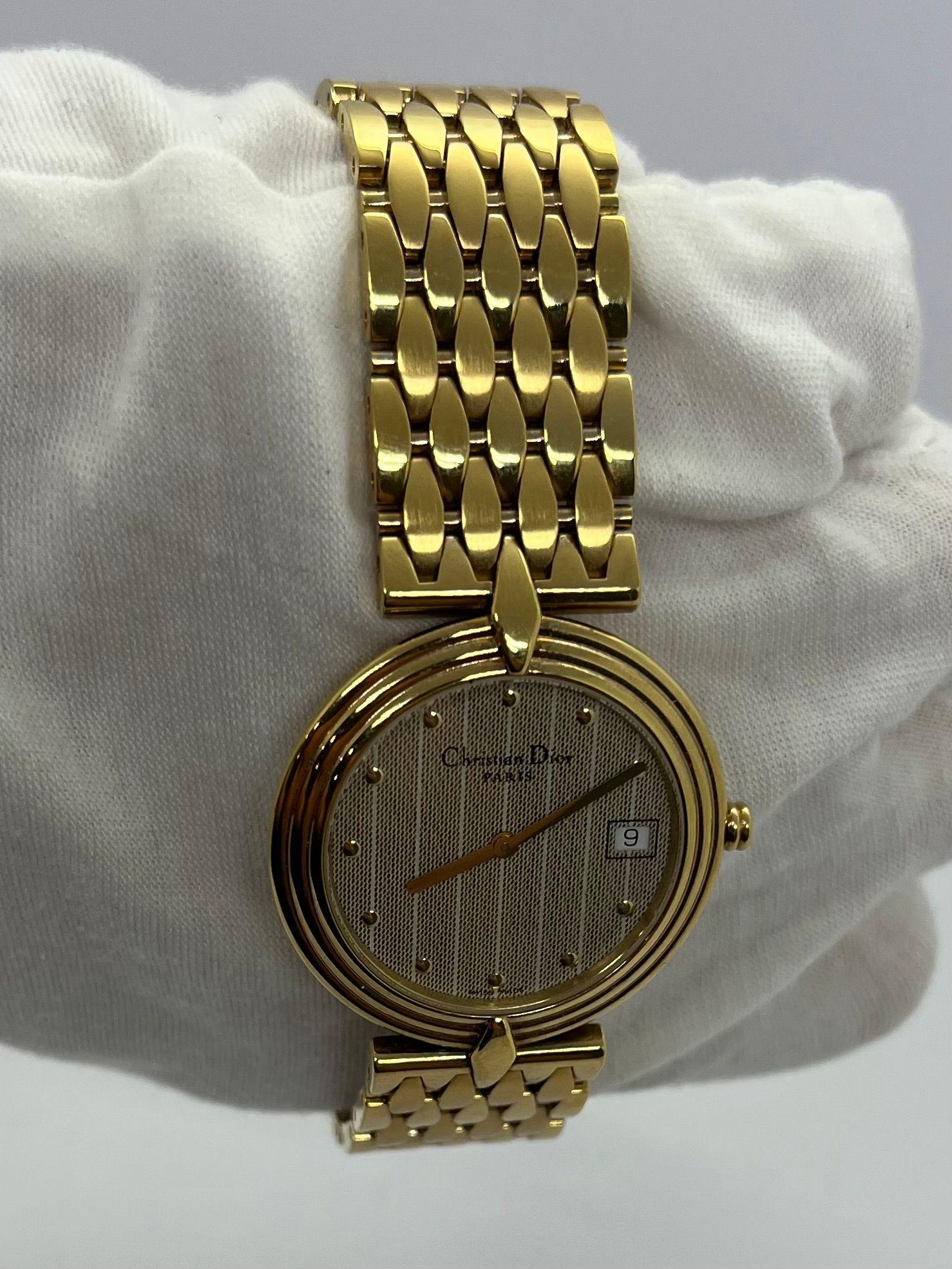 Modern Christian Dior Bagheera gold plated For Sale