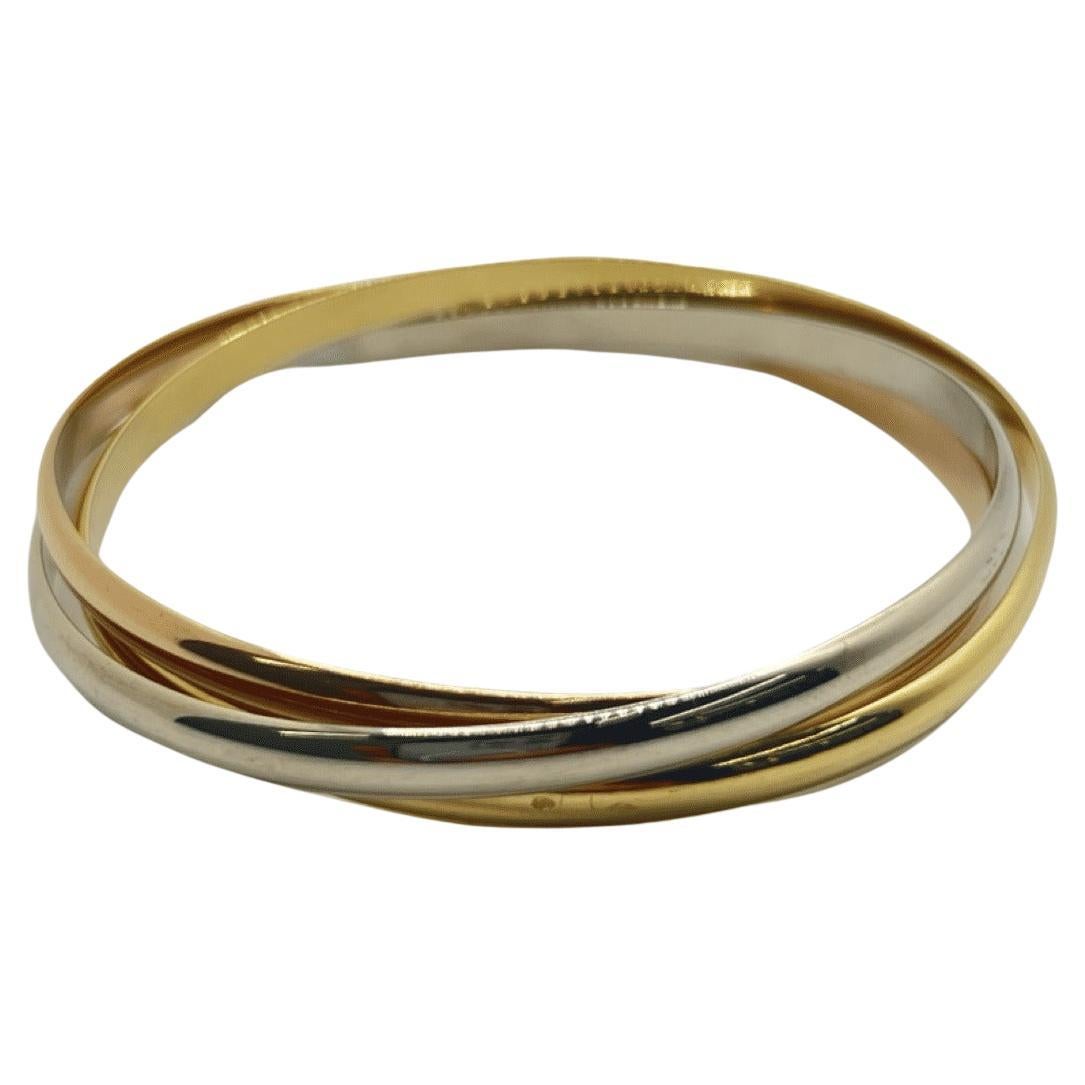 18K Tri-Color Gold Bracelet For Sale