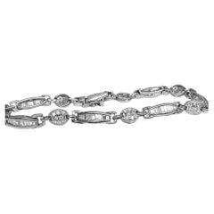 18K White Gold Bracelet with 2.5 ct Diamonds