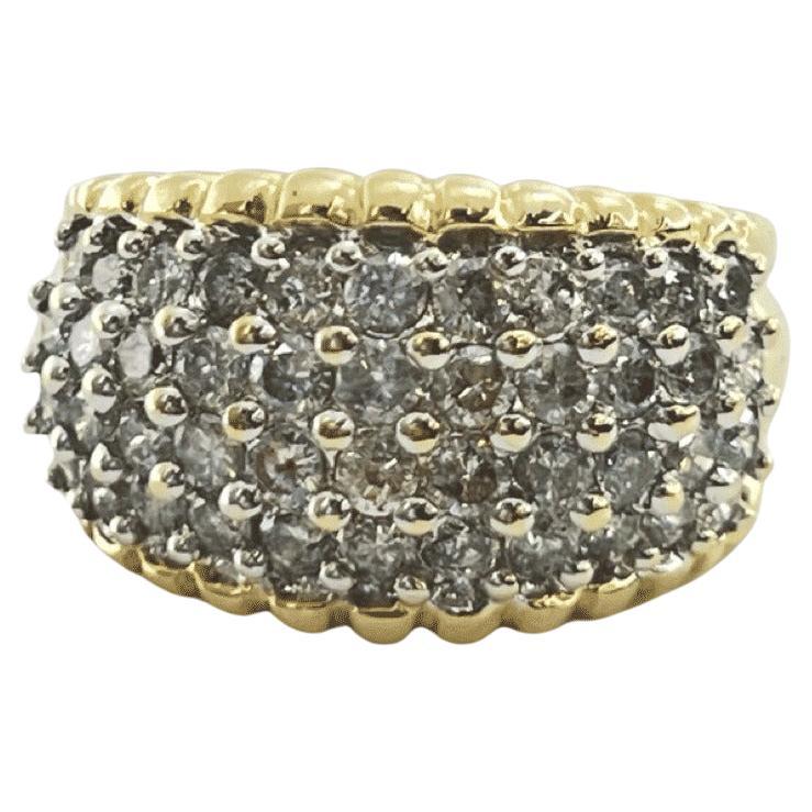 Anello in oro giallo 14K con diamanti da 1,65 carati