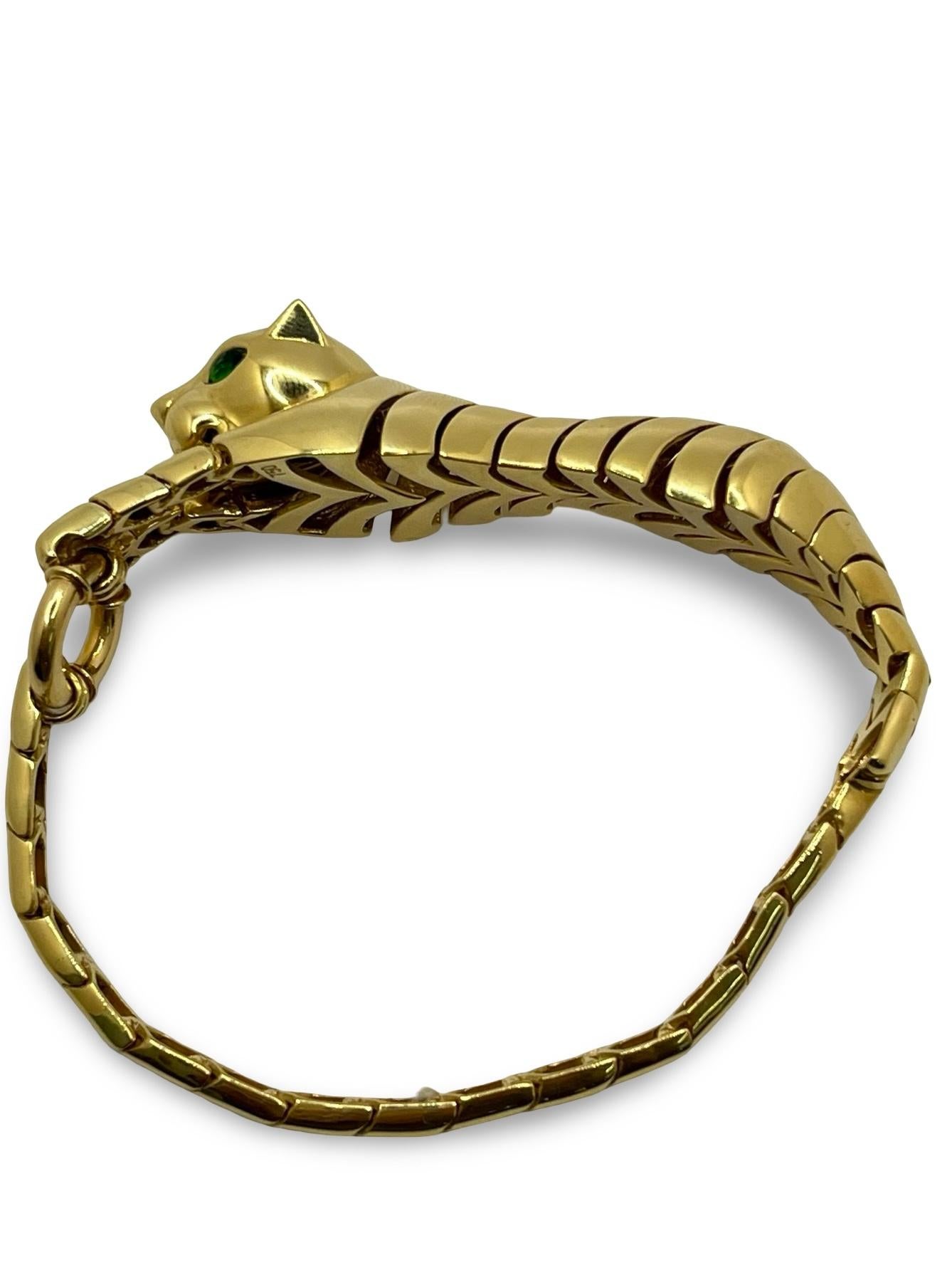 da uomo o donna Bracciale Pantera in oro giallo 18K in vendita