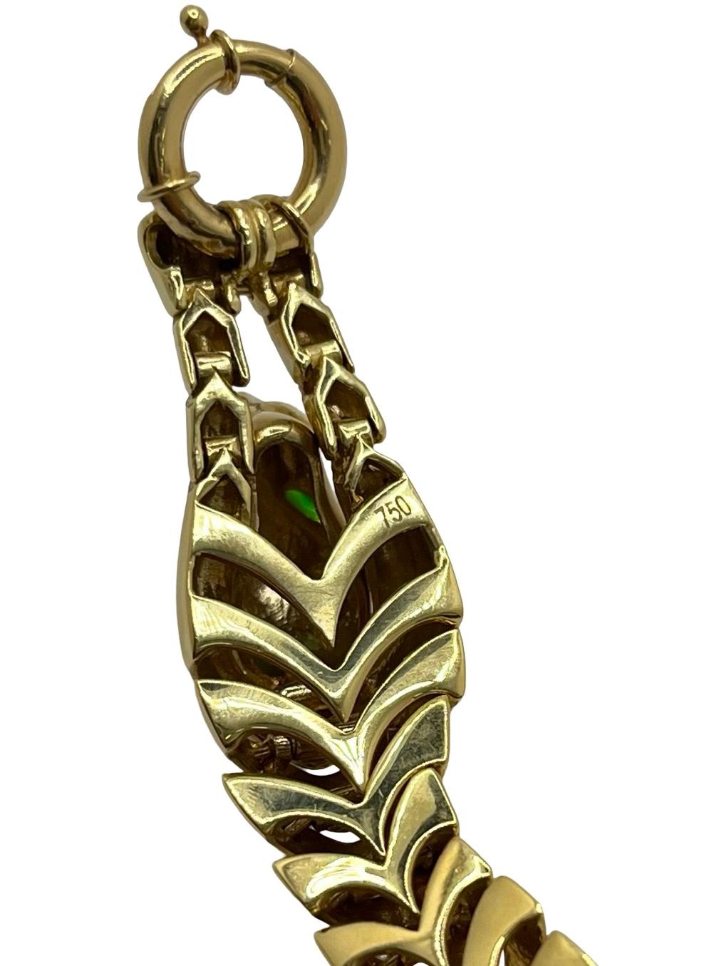Bracciale Pantera in oro giallo 18K in vendita 2