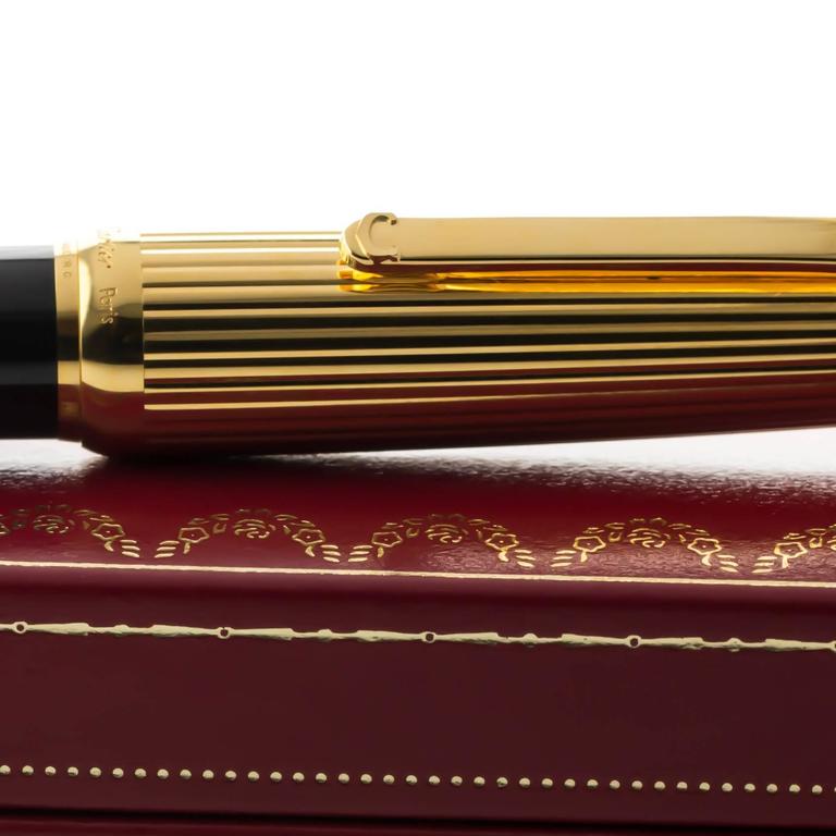 Cartier Gold Fountain Pen at 1stDibs