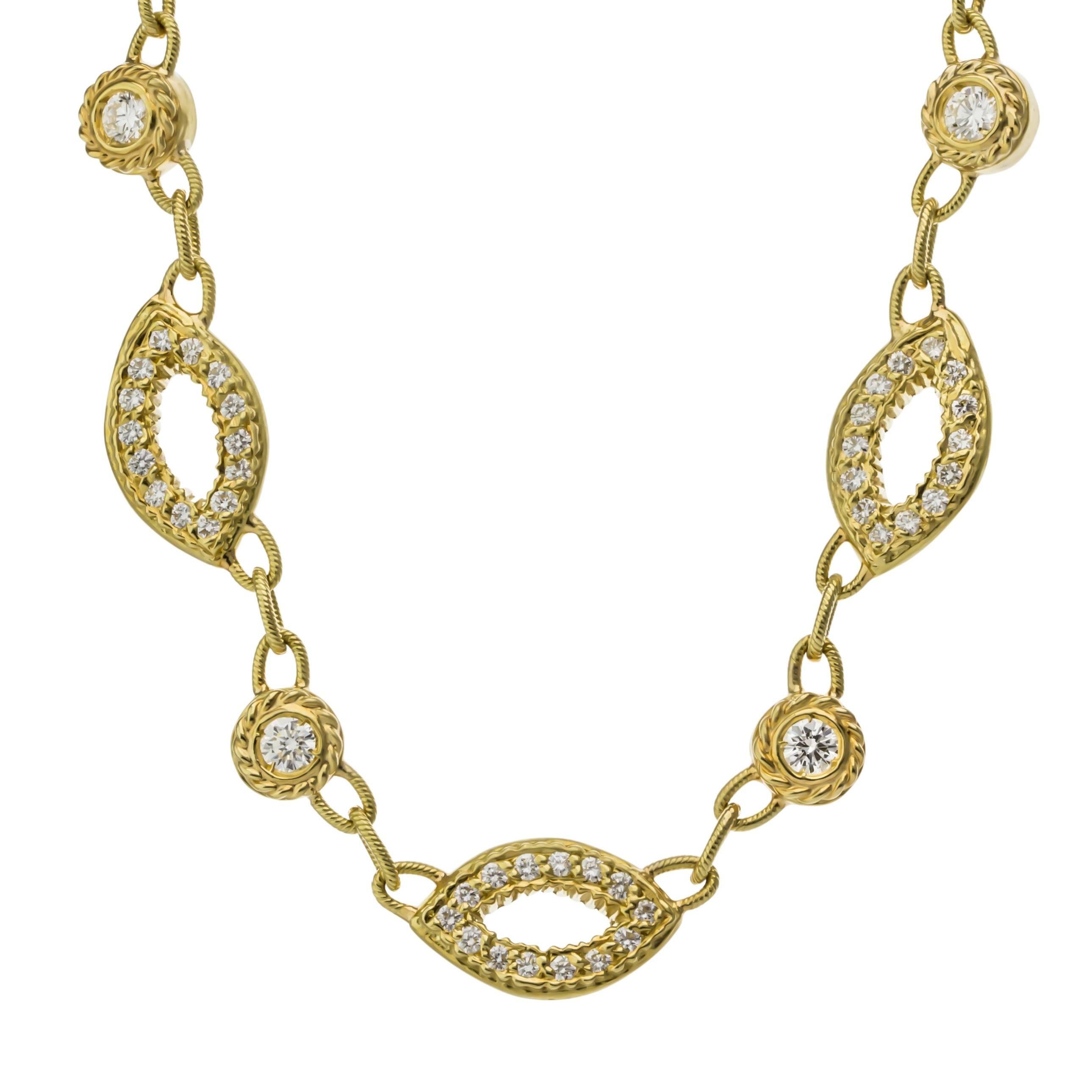 Women's Doris Panos Diamond Gold Necklace