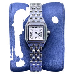 Montre Cartier Panthère Small pour femme, en acier inoxydable, à quartz, 22 mm, référence WSPN0006 4177