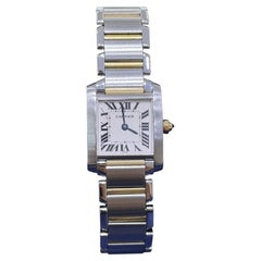 Cartier Tank Francaise Small Two-Tone Steel 18k Gold Ladies Watch W51007Q4 2300