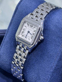 Montre Cartier Panthère Small pour femme, en acier inoxydable, à quartz, 22 mm, référence WSPN0006 4177