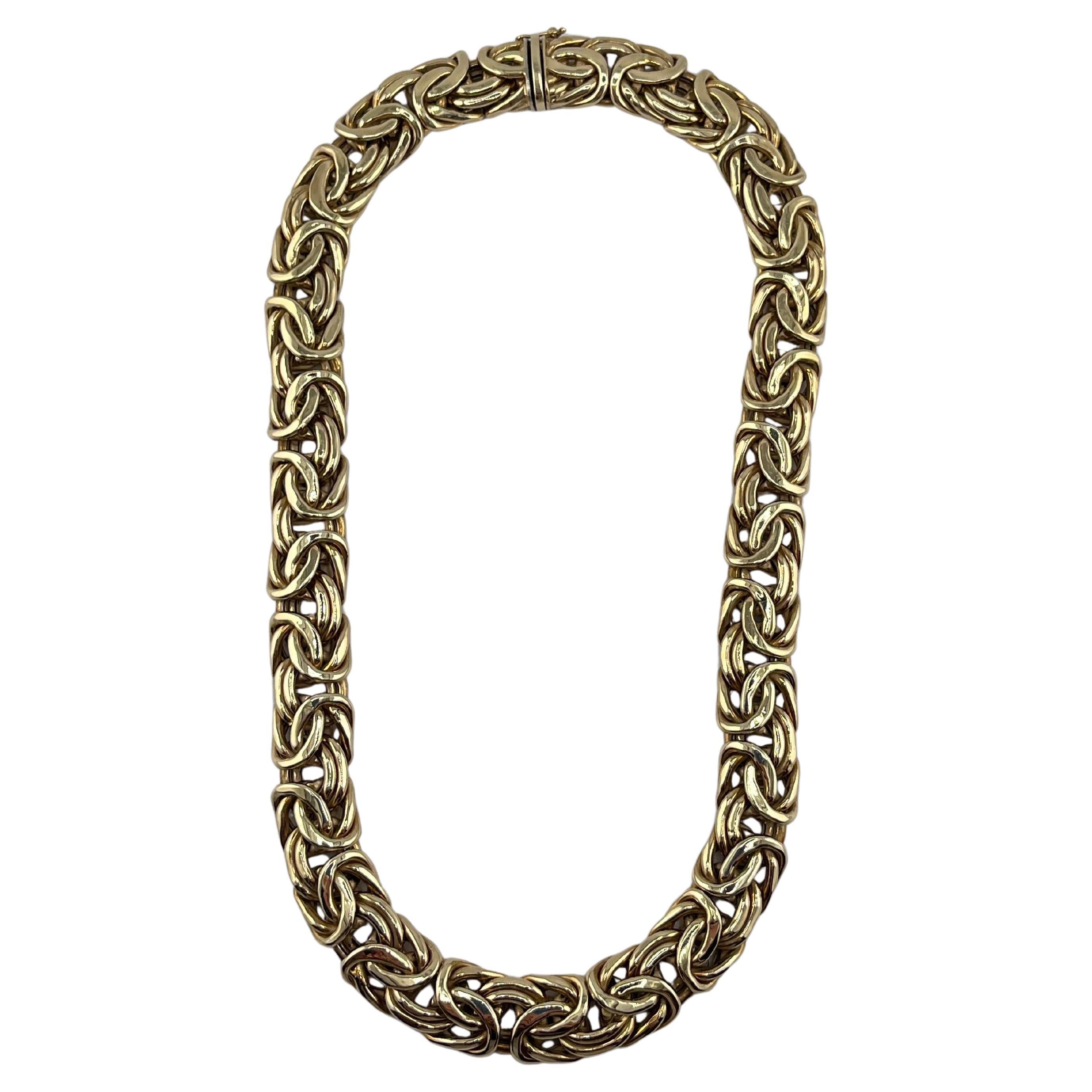 14kt Yellow Gold Byzantine Necklace