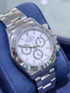 Rolex Cosmograph Daytona 40mm White Dial Stainless Steel New Buckle 116520 Watch