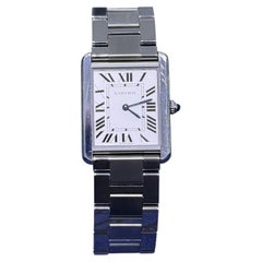 Cartier Tank Solo Large W5200014 Silver Dial Stainless Steel Quartz 3169 Watch
