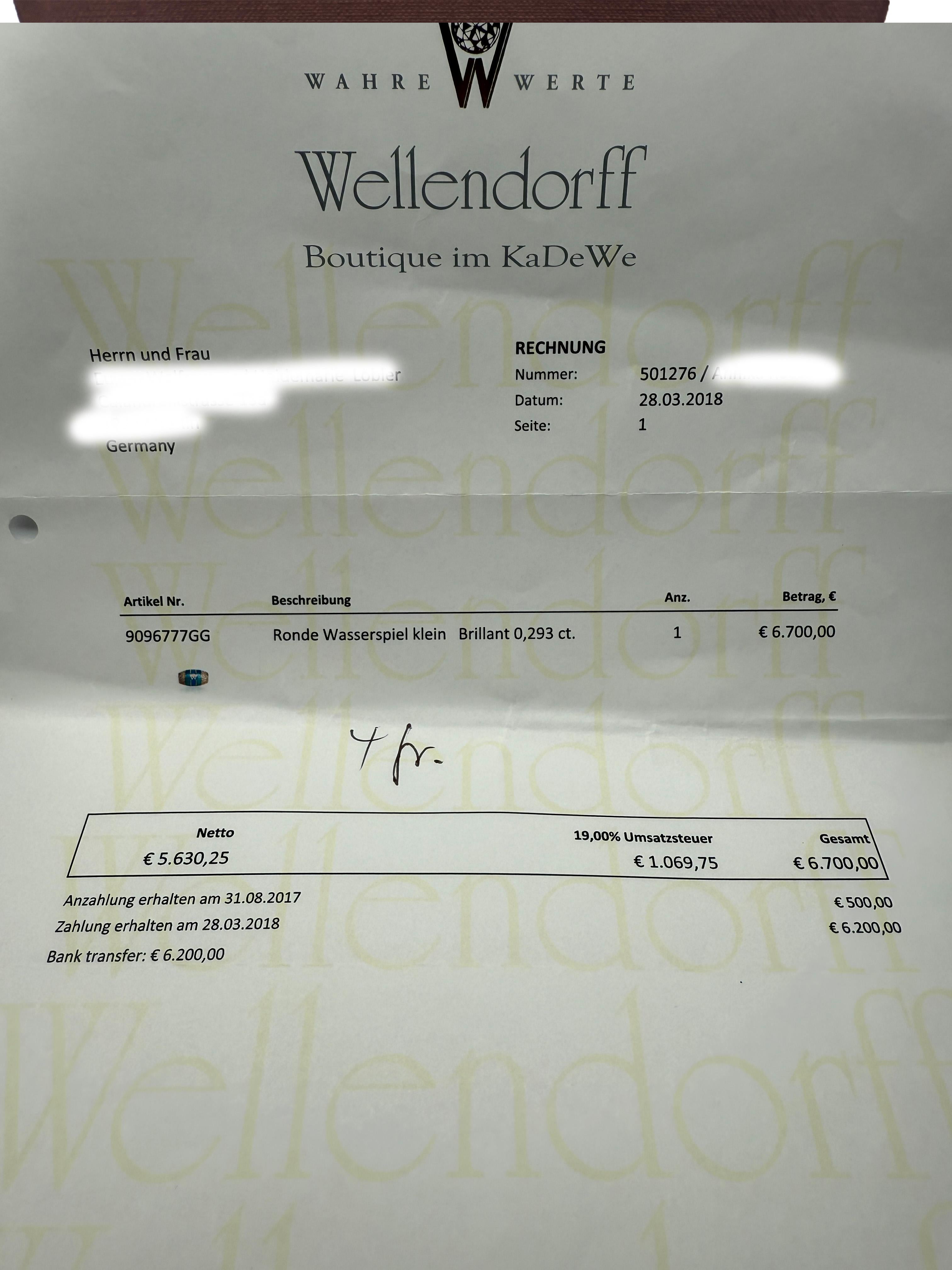 Ciondolo e medaglia Wellendorff in oro giallo 18 carati in vendita 4