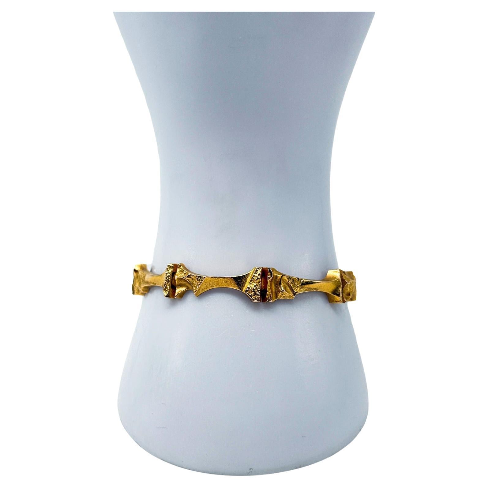 Bracelet Lapponia en or jaune 14K - Design/One classique scandinave en vente