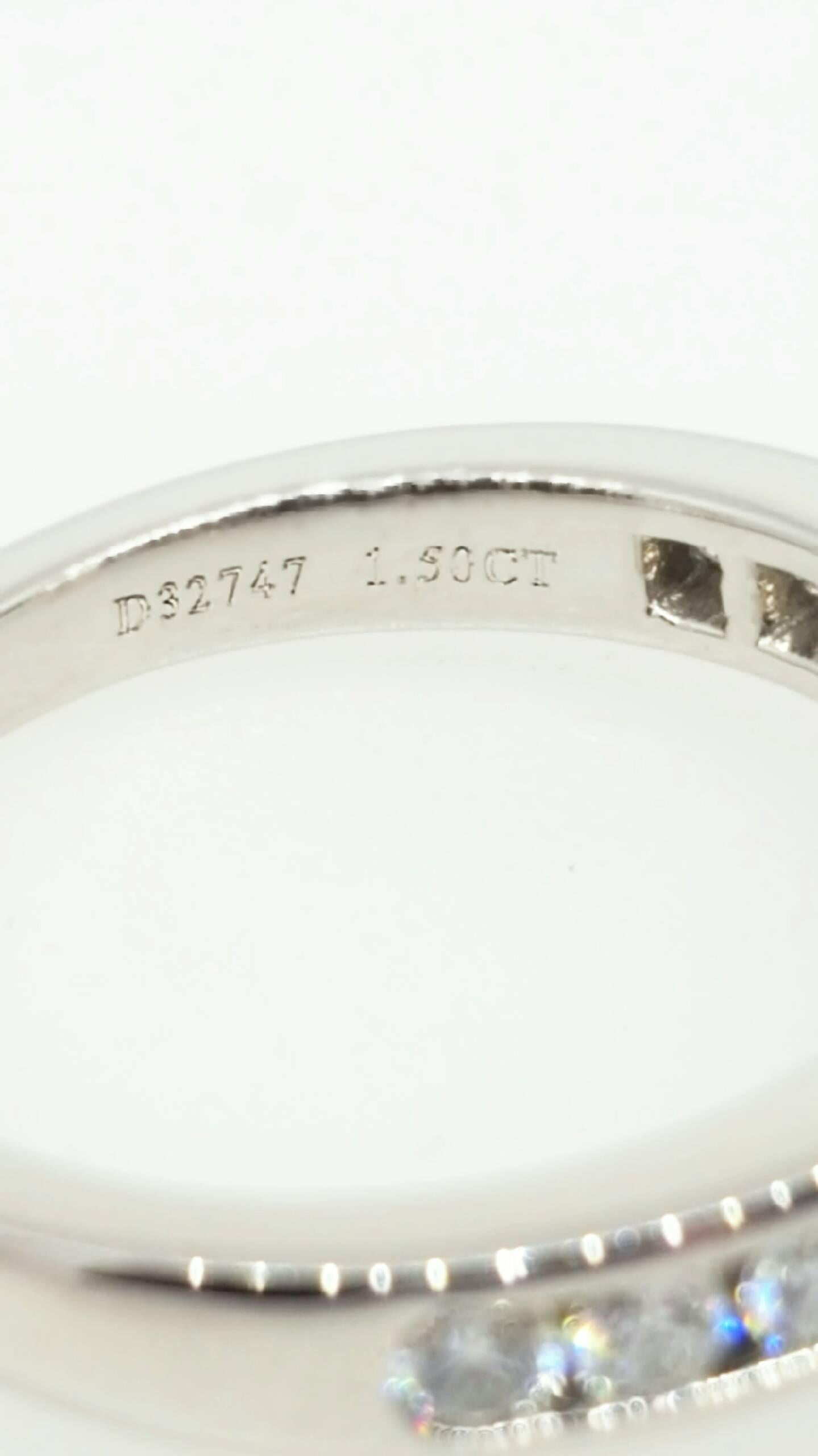 Women's Tiffany & Co. 1.50 Carat GIA Certified Diamond Platinum Engagement Ring